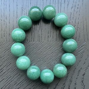 Green aventurine bracelet 18mm SIZE 7.25’